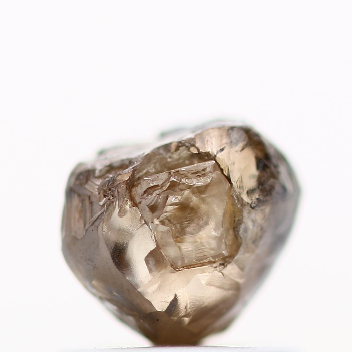 Natural Rough Diamond Fancy Brown Loose Diamond 0.98 Carat Design Engagement Ring